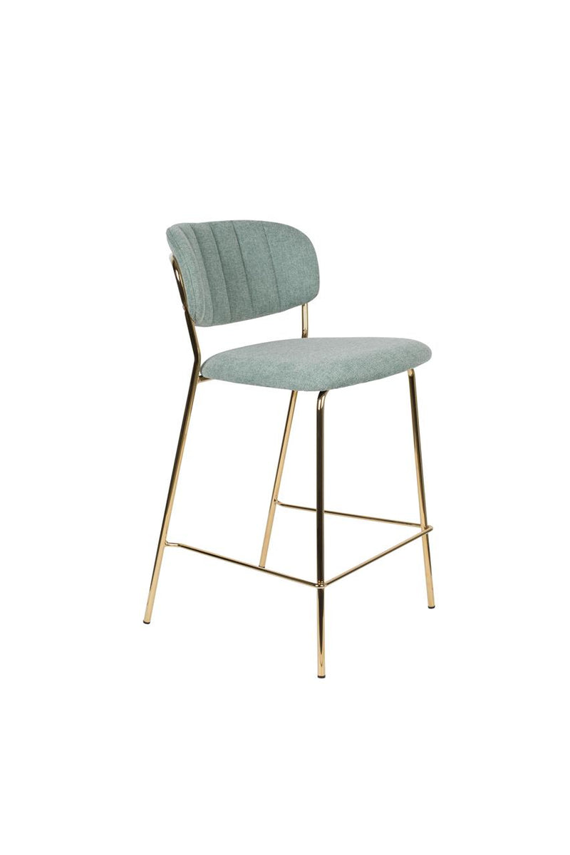 Counter Stool Jolien Gold/Light Green - Majorr