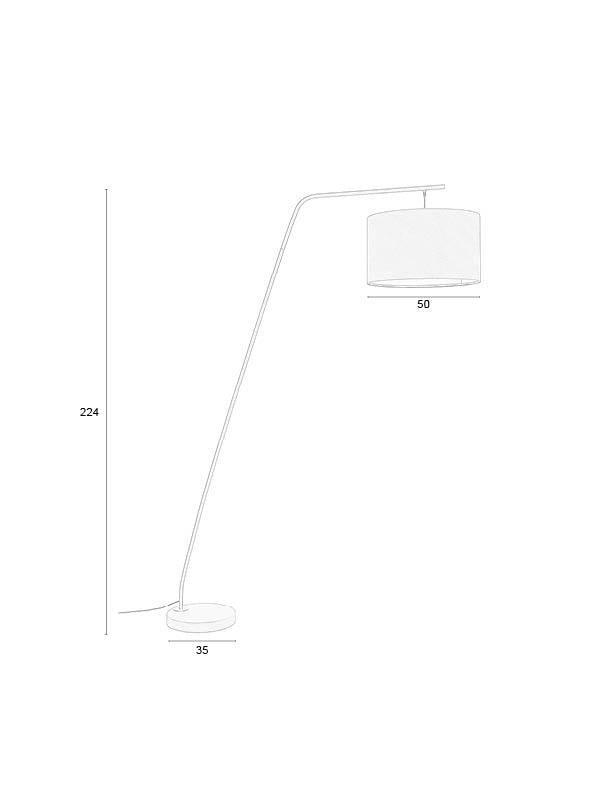 Floor Lamp Martine Black - Majorr