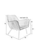 Lounge Chair Bon Brown - Majorr