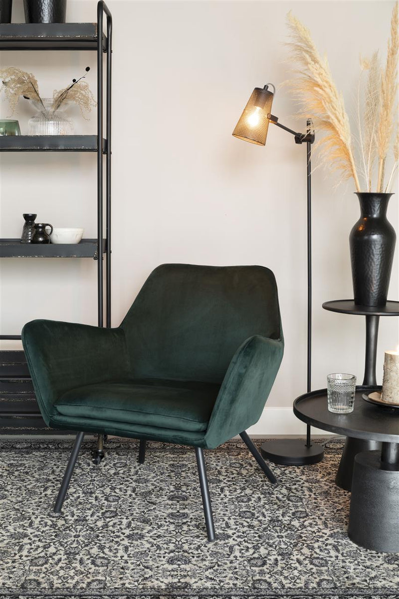 Bon Fauteuil Velvet Groen - Majorr