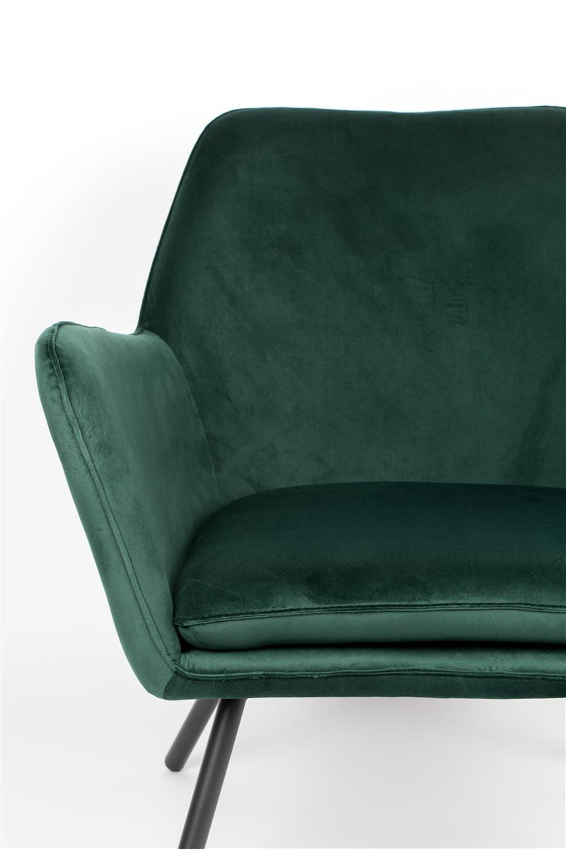 Bon Fauteuil Velvet Groen - Majorr