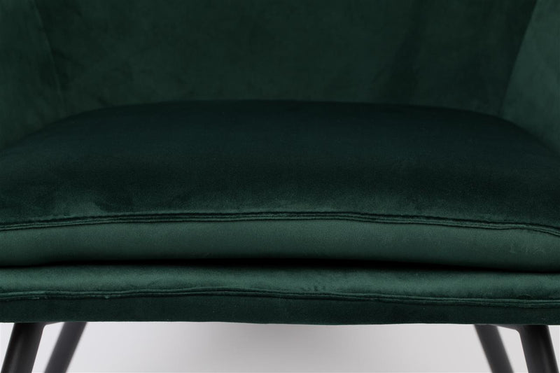 Bon Fauteuil Velvet Groen - Majorr