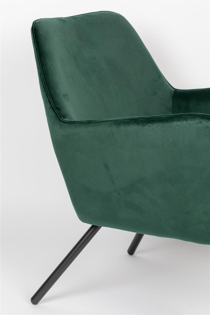 Bon Fauteuil Velvet Groen - Majorr