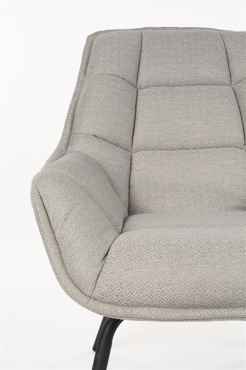 Lounge Chair Comfortable Thomas Grey - Majorr