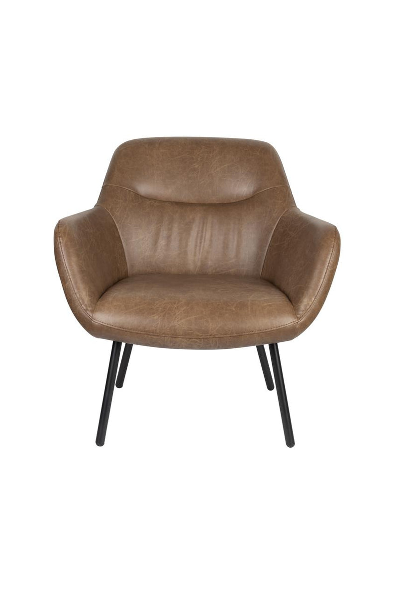 Lounge Chair Dude Vintage Brown - Majorr