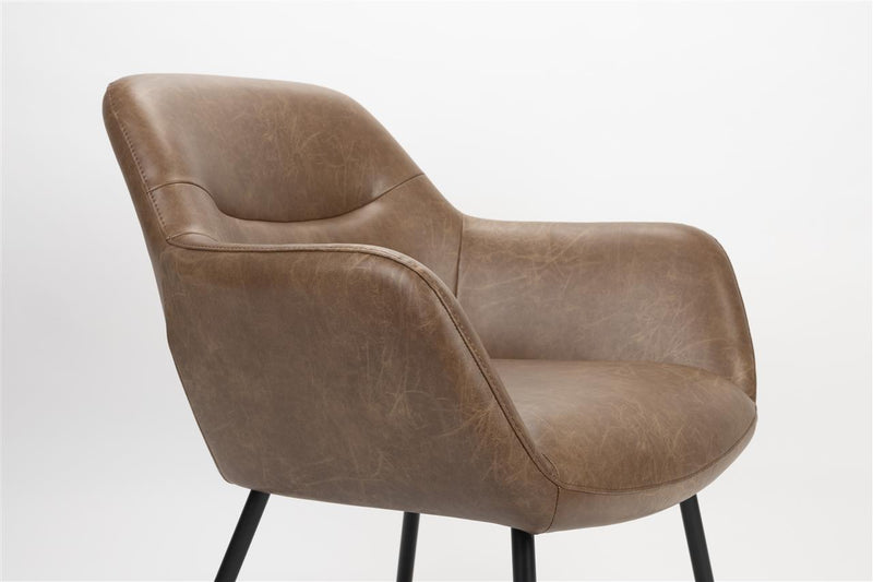 Lounge Chair Dude Vintage Brown - Majorr