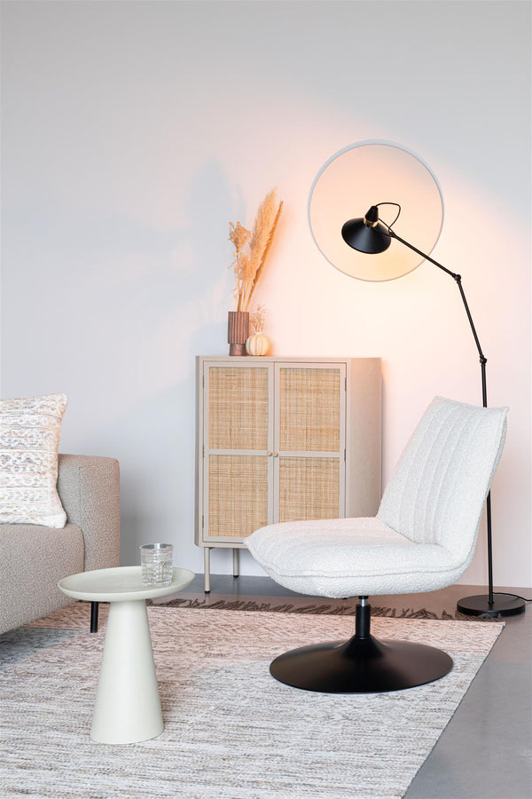Fauteuil Jax Blanc Cassé Bouclé