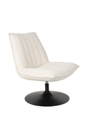 Lounge Chair Jax Off White Bouclé - Majorr