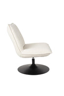 Lounge Chair Jax Off White Bouclé - Majorr