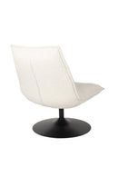 Lounge Chair Jax Off White Bouclé - Majorr