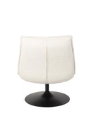 Lounge Chair Jax Off White Bouclé - Majorr