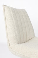 Lounge Chair Jax Off White Bouclé - Majorr