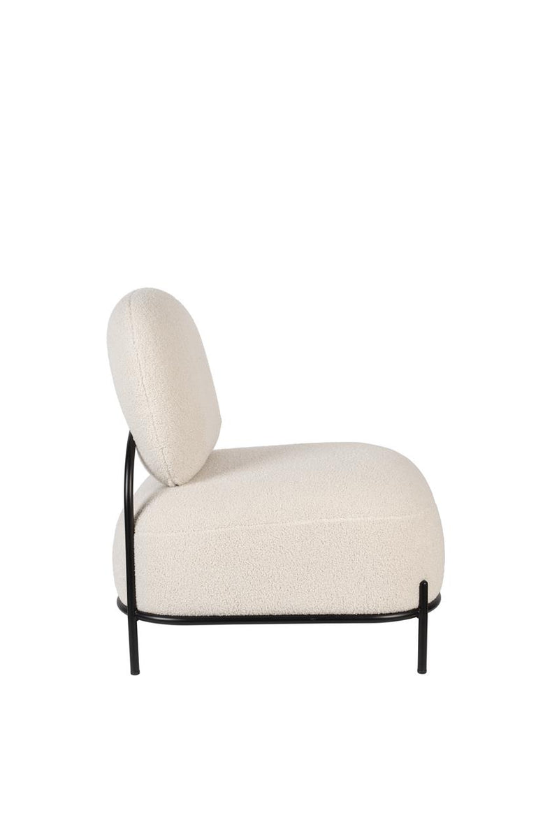 Lounge Chair Polly Teddy Ivory - Majorr