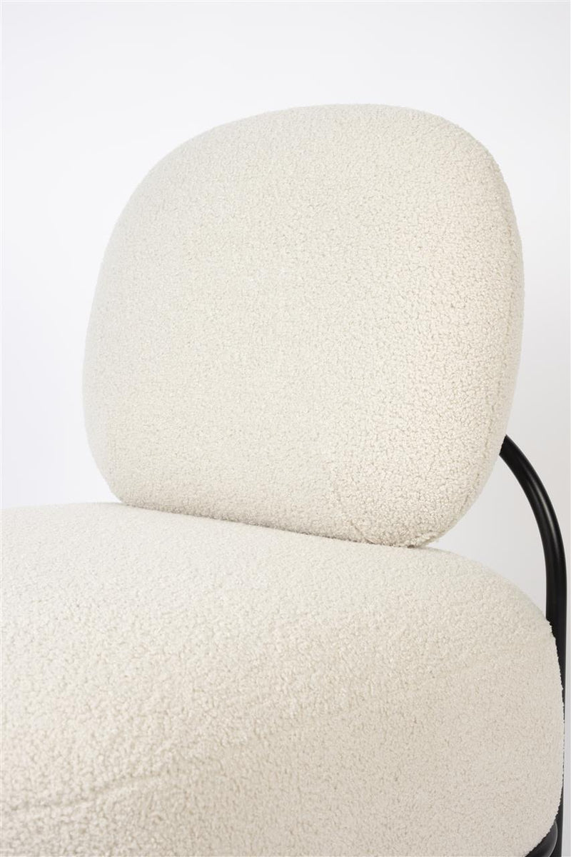 Lounge Chair Polly Teddy Ivory - Majorr