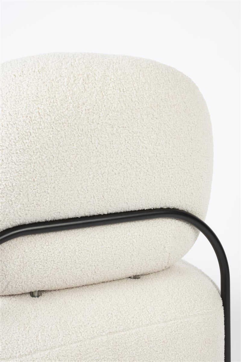 Lounge Chair Polly Teddy Ivory - Majorr