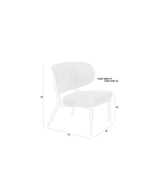 Lounge Chair Sanne Brownie - Majorr