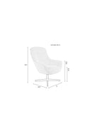 Lounge Chair Yuki Off White - Majorr