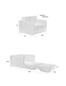 Loveseat  Sofabed Jopie Brown - Majorr