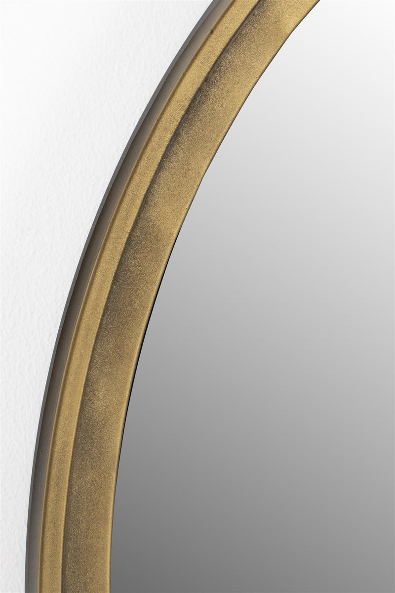 Mirror Matz Round Antique Brass - Majorr