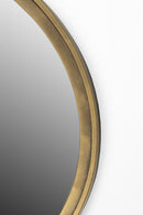 Mirror Matz Round Antique Brass - Majorr