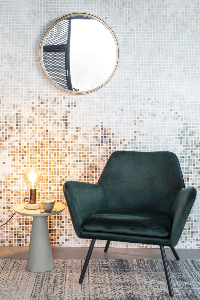 Mirror Matz Round Antique Brass - Majorr
