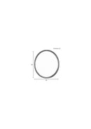 Mirror Matz Round Black - Majorr