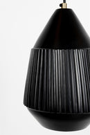 Pendant Lamp Aysa Tall Black - Majorr