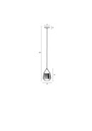 Pendant Lamp Aysa Tall Black - Majorr