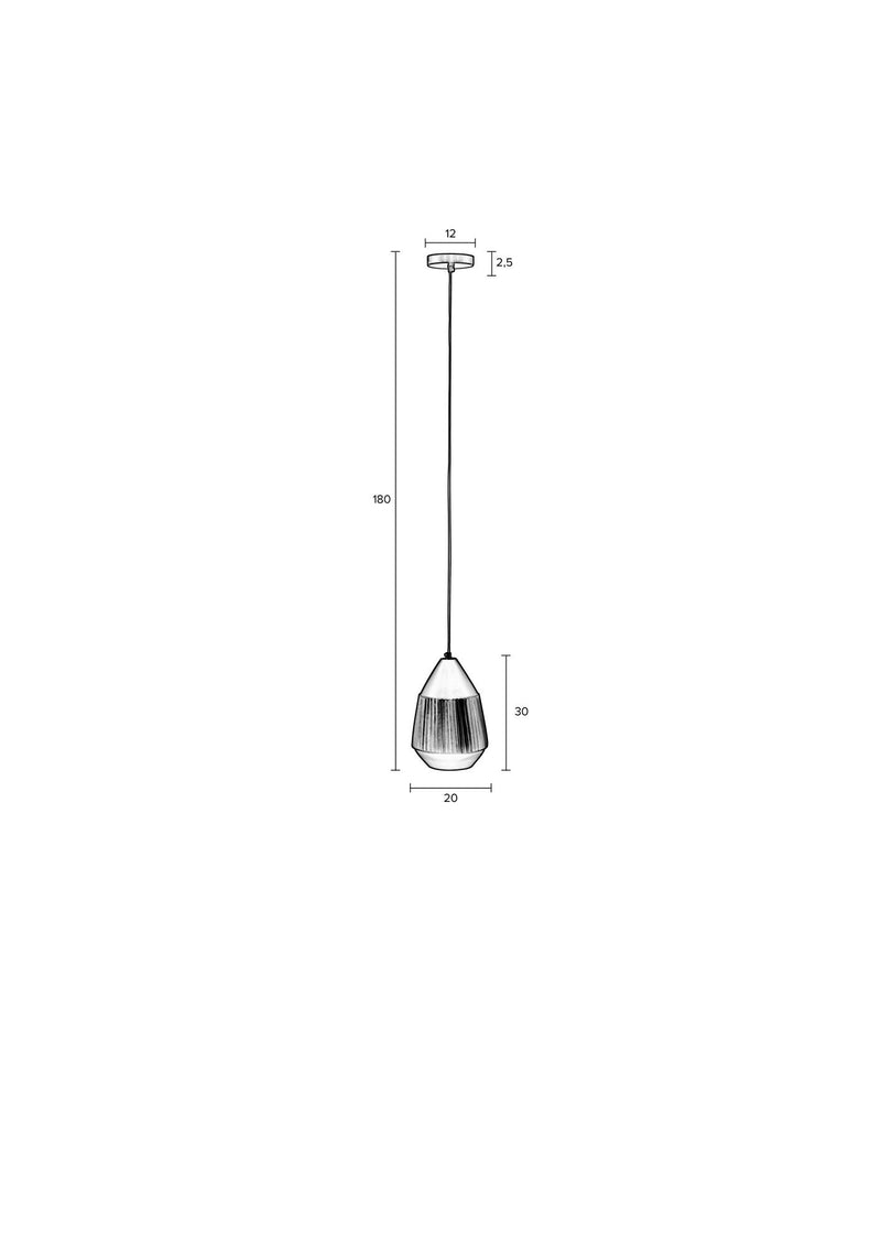 Pendant Lamp Aysa Tall Sand - Majorr