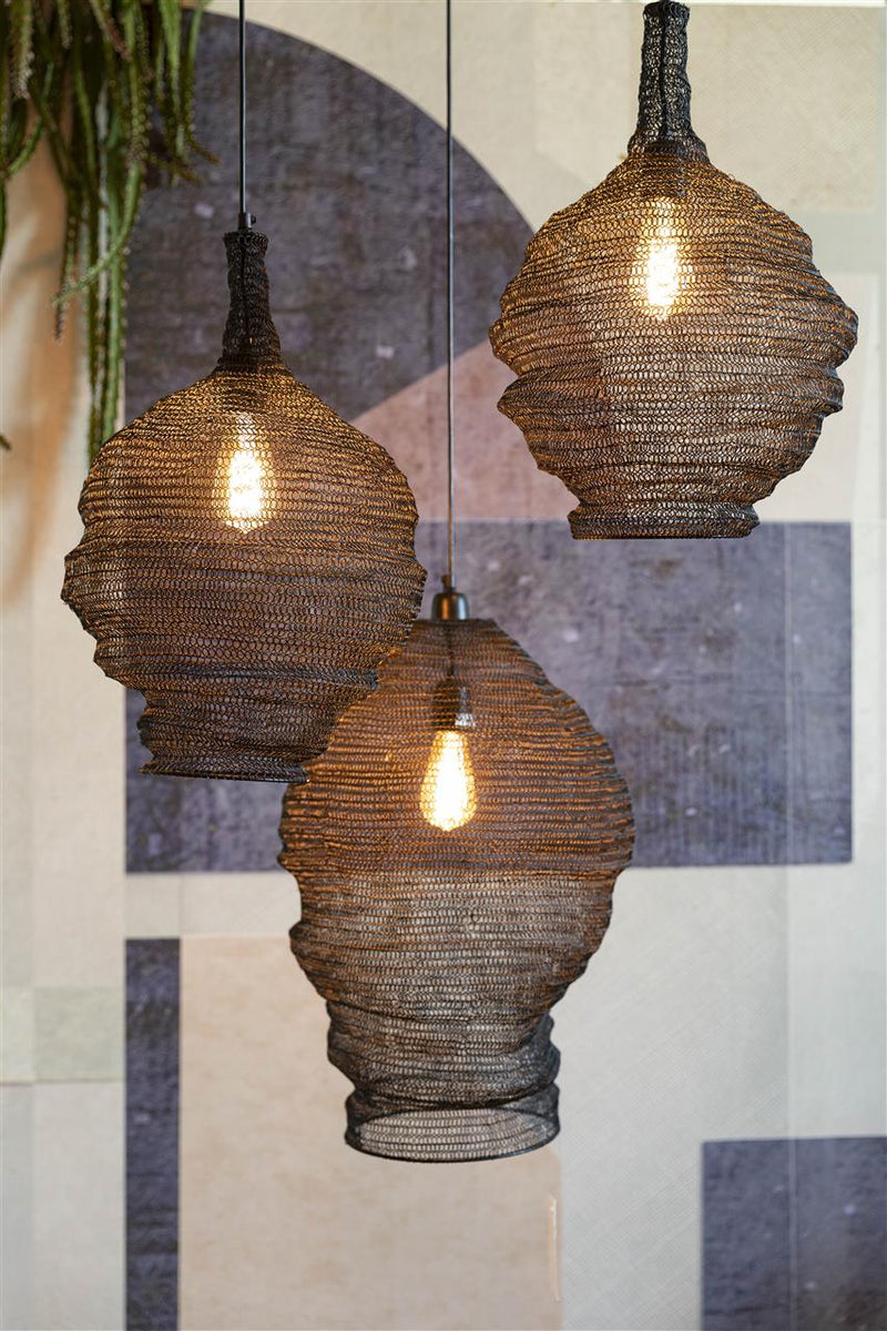 Pendant Lamp Lena M Black - Majorr