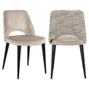 Eetkamerstoel Tabitha trendy nature fire retardant (Set of 2)