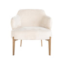 Lounge stoel Venus white chenille