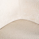 Lounge stoel Venus white chenille