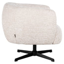 Lounge stoel Estelle lovely cream swivel