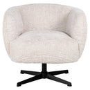 Lounge stoel Estelle lovely cream swivel