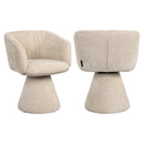 Eetkamerstoel Madeline cream unicorn swivel