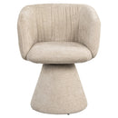 Eetkamerstoel Madeline cream unicorn swivel