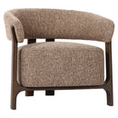 Lounge stoel Dalara brown tweed