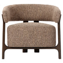 Lounge stoel Dalara brown tweed