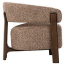 Lounge stoel Dalara brown tweed