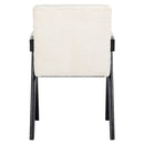 Eetkamerstoel Cooper white chenille