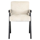 Eetkamerstoel Cooper white chenille