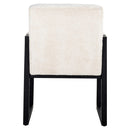 Eetkamerstoel Beck white chenille