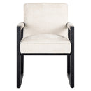 Eetkamerstoel Beck white chenille