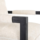 Eetkamerstoel Beck white chenille
