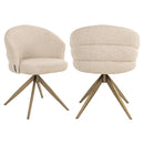 Eetkamerstoel Zendaya biscotti swivel fire retardant