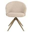 Eetkamerstoel Zendaya biscotti swivel fire retardant