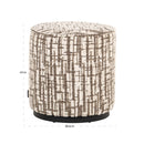 Poef & Voetenbank Lexie cream 45Ø