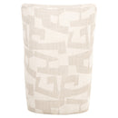 Eetkamerstoel Lorain beige graffic on wheels