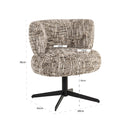 Eetkamerstoel Alexis brown omara swivel